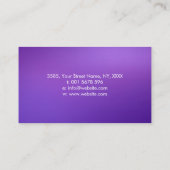 Tree of Life - Infinity Spiral Business Card Visitenkarte (Rückseite)