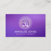 Tree of Life - Infinity Spiral Business Card Visitenkarte (Vorderseite)