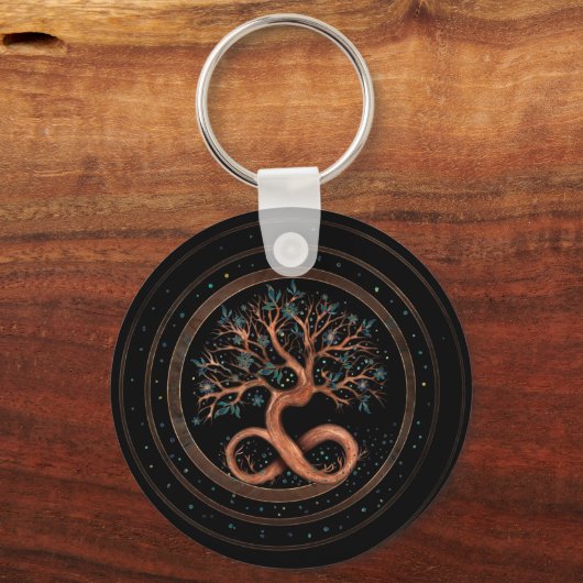 Tree of Life - Infinity Spiral Schlüsselanhänger (Vorderseite)