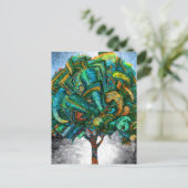 Tree of Life Invent Postkarte (Stehend Vorderseite)