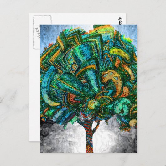 Tree of Life Invent Postkarte (Vorne/Hinten)