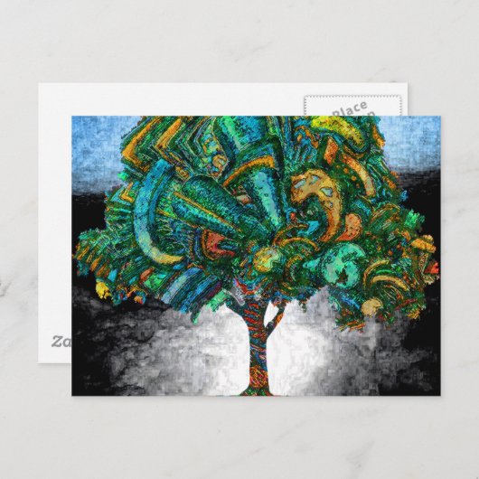 Tree of Life Invent Postkarte (Vorne/Hinten)