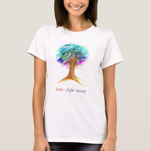 Tree of Life Liebe Unity T - Shirt (Vorderseite)