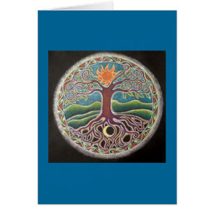 Tree of Life Mandala Card
