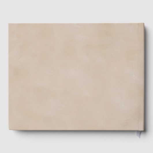 Tree of Life Memorial  Beige Custom Gästebuch (Rückseite)