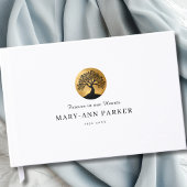 Tree of Life!  Memorial White Custom Gästebuch