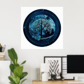 Tree of Life Midnight Sky Poster (Heimbüro)