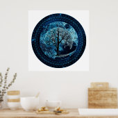 Tree of Life Midnight Sky Poster (Küche)