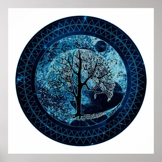 Tree of Life Midnight Sky Poster (Vorne)
