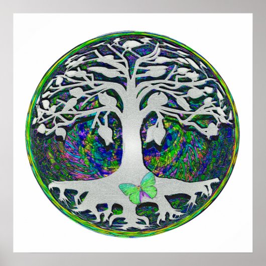 Tree of Life New Beginnings by Amelia Carrie Poster (Vorne)