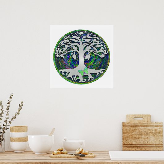 Tree of Life New Beginnings by Amelia Carrie Poster (Küche)