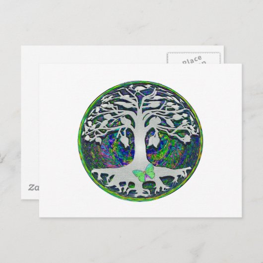 Tree of Life New Beginnings by Amelia Carrie Postkarte (Vorne/Hinten)