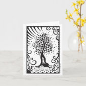 Tree of Life Notecards Karte (Gelbe Blume)