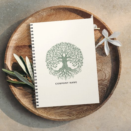 Tree of Life Öko Friendly Business Logo Notizblock