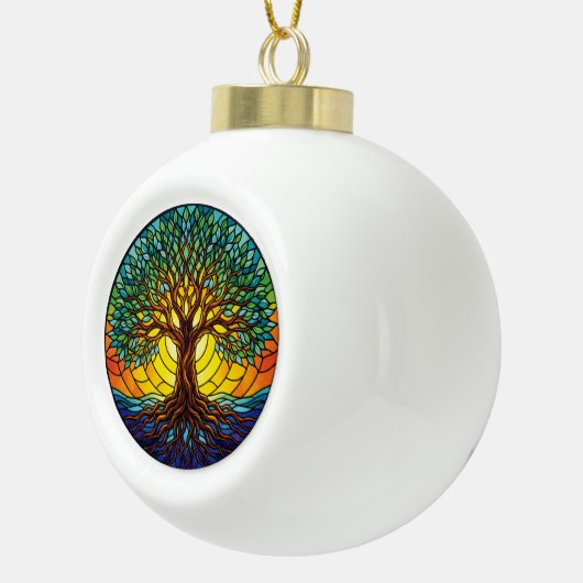Tree of Life Ornament 2025, Stained-Glass Effect 1 (Rechts)