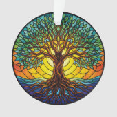 Tree of Life Ornament 2025, Stained-Glass Effect 1 (Vorderseite)