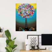 TREE OF LIFE PAINTING POSTER (Heimbüro)