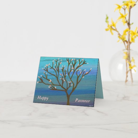 Tree of Life Pessach Card Karte (Gelbe Blume)