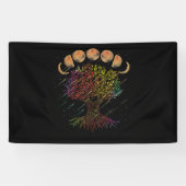 Tree of Life Phases of the Moon Banner (Horizontal)