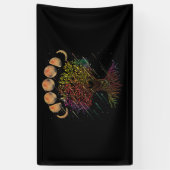 Tree of Life Phases of the Moon Banner (Vertikal)