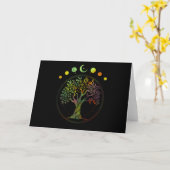 Tree of Life Phases of the Moon Karte (Gelbe Blume)