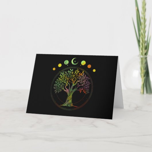 Tree of Life Phases of the Moon Karte (Vorderseite)