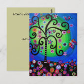 TREE OF LIFE POSTCARD POSTKARTE (Vorne/Hinten)