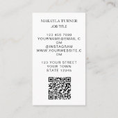 Tree Of Life QR Code Visitenkarte (Rückseite)