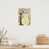 Tree of Life Quaker Wedding Certificate (vpi) Poster (Küche)