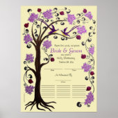 Tree of Life Quaker Wedding Certificate (vpi) Poster (Vorne)