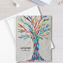 Tree of Life Rainbow Colors Custom 2022 Planner