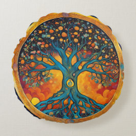 Tree of Life Round Kissen