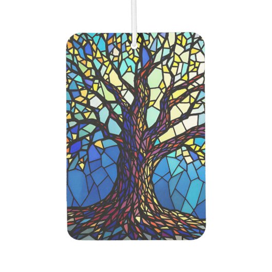 Tree of Life Shattered Glass Mosaic Autolufterfrischer (Vorderseite)