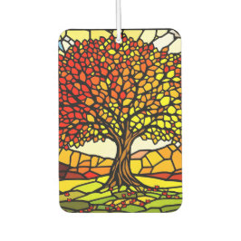Tree of Life Shattered Glass Mosaic Autumn Colors Autolufterfrischer