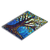 Tree of Life Shattered Glass Mosaic Notizblock (Linke Seite)