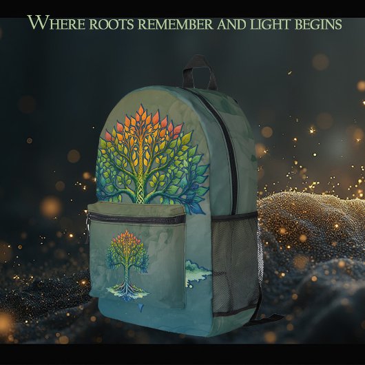 Tree of Life Shifting Dawn  Bedruckter Rucksack
