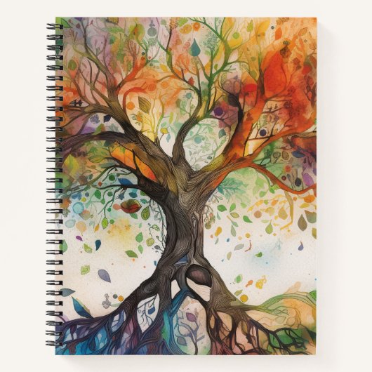 Tree of Life Spiral Notebook Notizblock (Vorderseite)