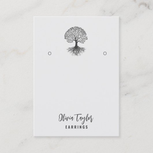 Tree of Life Spiritual Tree Bio Grafikkarte Visitenkarte (Vorderseite)