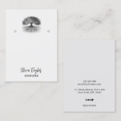 Tree of Life Spiritual Tree Bio Grafikkarte Visitenkarte (Vorne/Hinten)