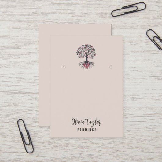 Tree of Life Spiritual Tree Bio Grafikkarte Visitenkarte (Vorderseite/Rückseite Beispiel)