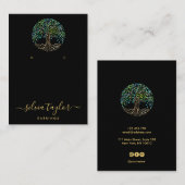 Tree of Life Spirituelle Tree Bio Visitenkarte (Vorne/Hinten)