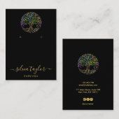 Tree of Life Spirituelle Tree Bio Visitenkarte (Vorne/Hinten)