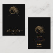 Tree of Life Spirituelle Tree Moon Business Card Visitenkarte (Vorne/Hinten)