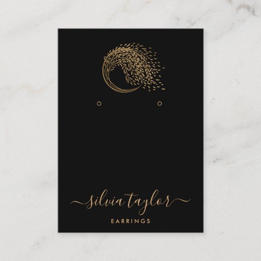 Tree of Life Spirituelle Tree Moon Business Card Visitenkarte (Vorderseite)