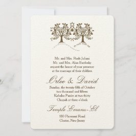 Tree of Life + Star of David Einladung