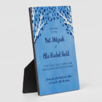 Tree of Life Stars Custom Bat Bar Mitzvah Sign