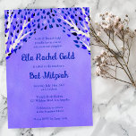 Tree of Life Stars Watercolor Bat Bar Mitzvah Einladung<br><div class="desc">Perfekte Karte, um eine Fledermausmitzvah, Bar mitzvah oder andere jüdische Feier anzukündigen! Handgemachte Kunst für Sie! Vollständig anpassbar! Klicken Sie oben auf "Personalisieren", um den Text zu bearbeiten. Klicken Sie auf "Bearbeiten mit dem Designwerkzeug", um die Schriftart, Farben und Platzierungen anzupassen und das hintere Aquarelldesign zu löschen, wenn Sie es...</div>