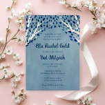 Tree of Life Stars Watercolor Bat Bar Mitzvah Einladung<br><div class="desc">Perfekte Karte, um eine Fledermausmitzvah, Bar mitzvah oder andere jüdische Feier anzukündigen! Handgemachte Kunst für Sie! Vollständig anpassbar! Klicken Sie oben auf "Personalisieren", um den Text zu bearbeiten. Klicken Sie auf "Bearbeiten mit dem Designwerkzeug", um die Schriftart, Farben und Platzierungen anzupassen und das hintere Aquarelldesign zu löschen, wenn Sie es...</div>