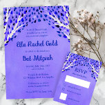 Tree of Life Stars Watercolor Bat Bar Mitzvah RSVP Karte<br><div class="desc">Perfekte Antwortkarte für eine Fledermausmitzvah, Bar mitzvah oder andere jüdische Feiern! Handgemachte Kunst für Sie! Vollständig anpassbar! Klicken Sie oben auf "Personalisieren", um den Text zu bearbeiten. Klicken Sie auf "Bearbeiten mit dem Designwerkzeug", um die Schriftart, Farben und Platzierungen, die Größe des Feldes, den eigenen Text einzustellen und das hintere...</div>