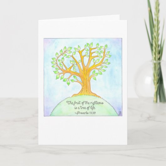 Tree of Life Sympathy Card Karte (Vorderseite)